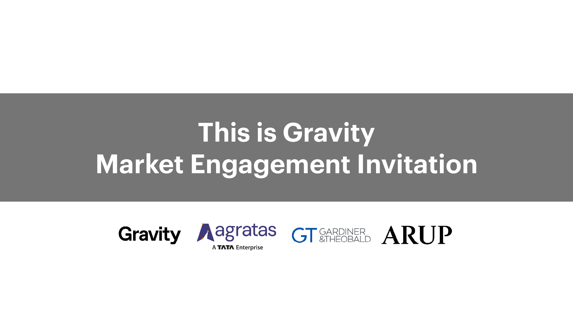 Market Engagement Event